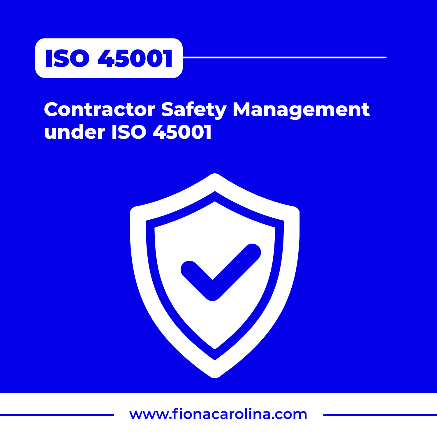 Contractor Safety Management under ISO 45001