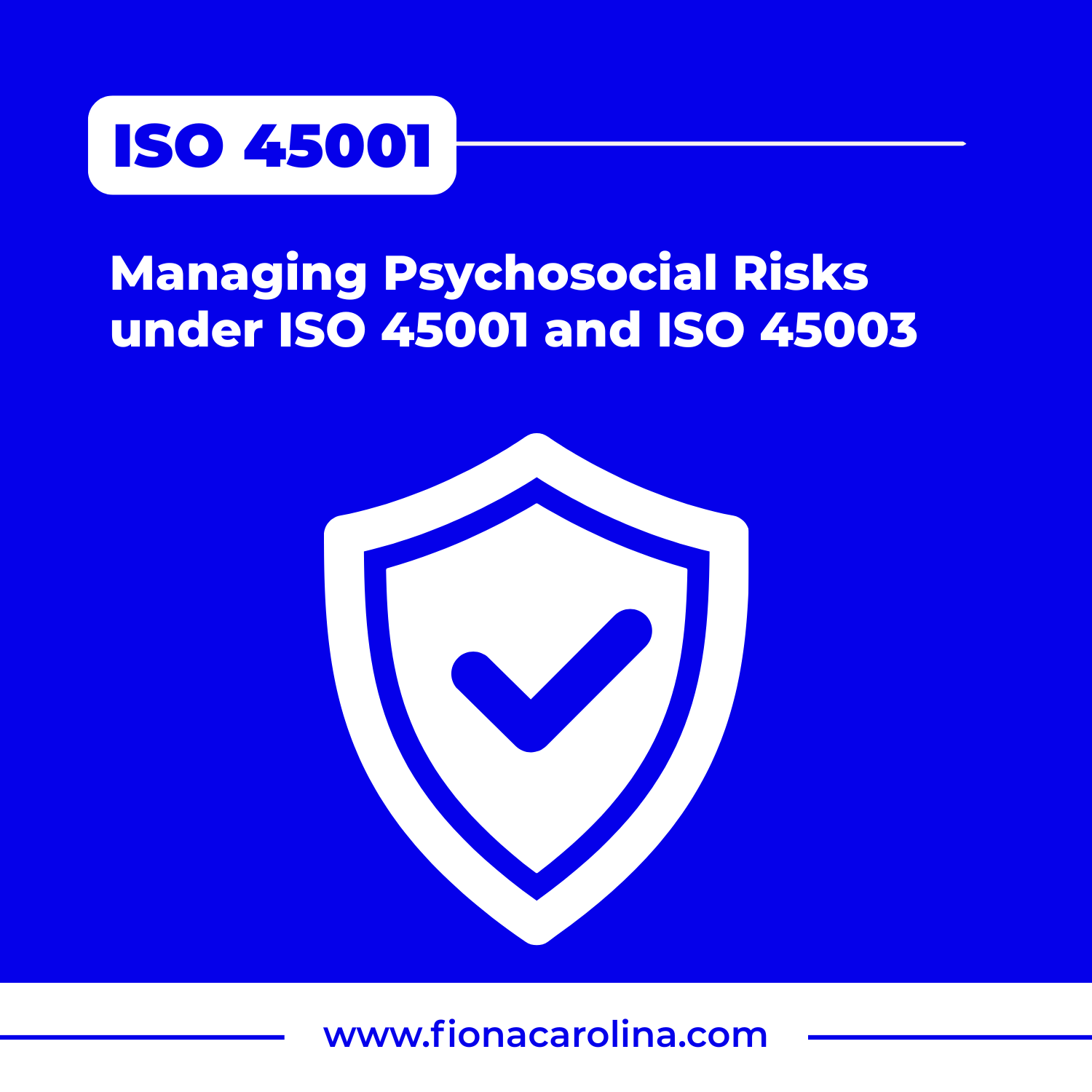 ISO 45001 & ISO 45003 Psychosocial Risks